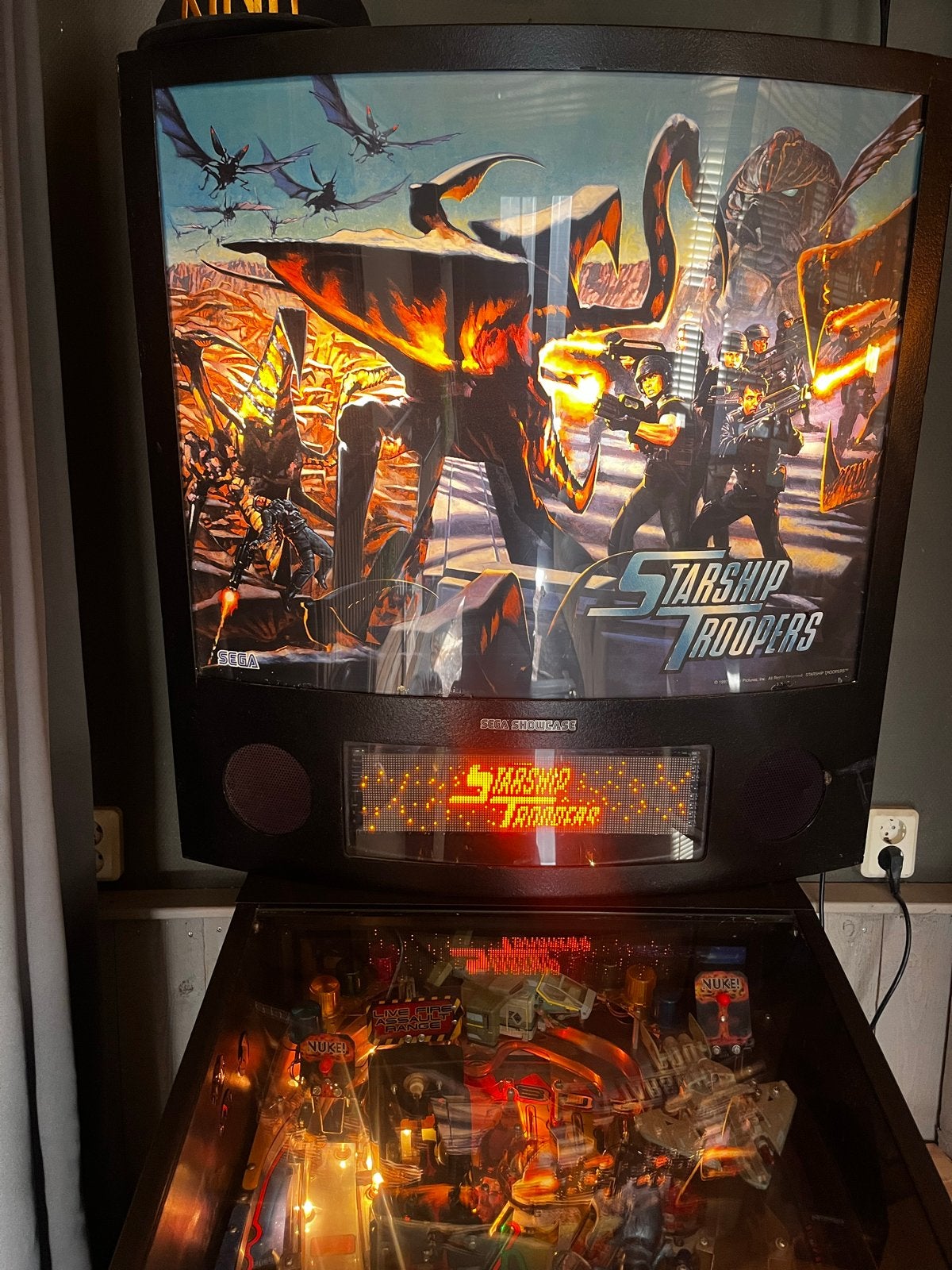 Sega Starship Troopers Flipperkast - Gereviseerd, Ophalen, Sega, Elektronisch, Zo goed als nieuw