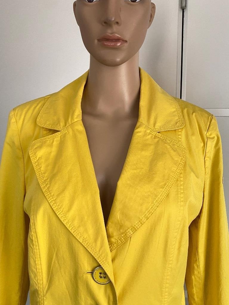 K107 Airfield maat 40=M jasje blazer colbert geel jas, Kleding | Dames, Maat 38/40 (M), Geel, Ophalen of Verzenden, Zo goed als nieuw