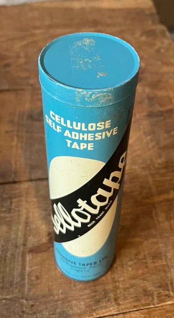 Sellowtape - Cellulose self adhisie tape blik - Vintage, Ophalen of Verzenden, Gebruikt, Overige