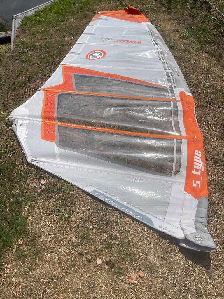 Windsurf zeilen, Ophalen, Gebruikt, North Sails, Zeil