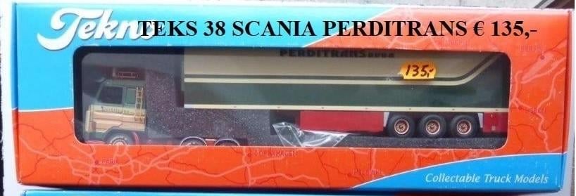 tekno scaniua 143 perditrans, Hobby en Vrije tijd, Ophalen of Verzenden, Zo goed als nieuw, Bus of Vrachtwagen, Tekno