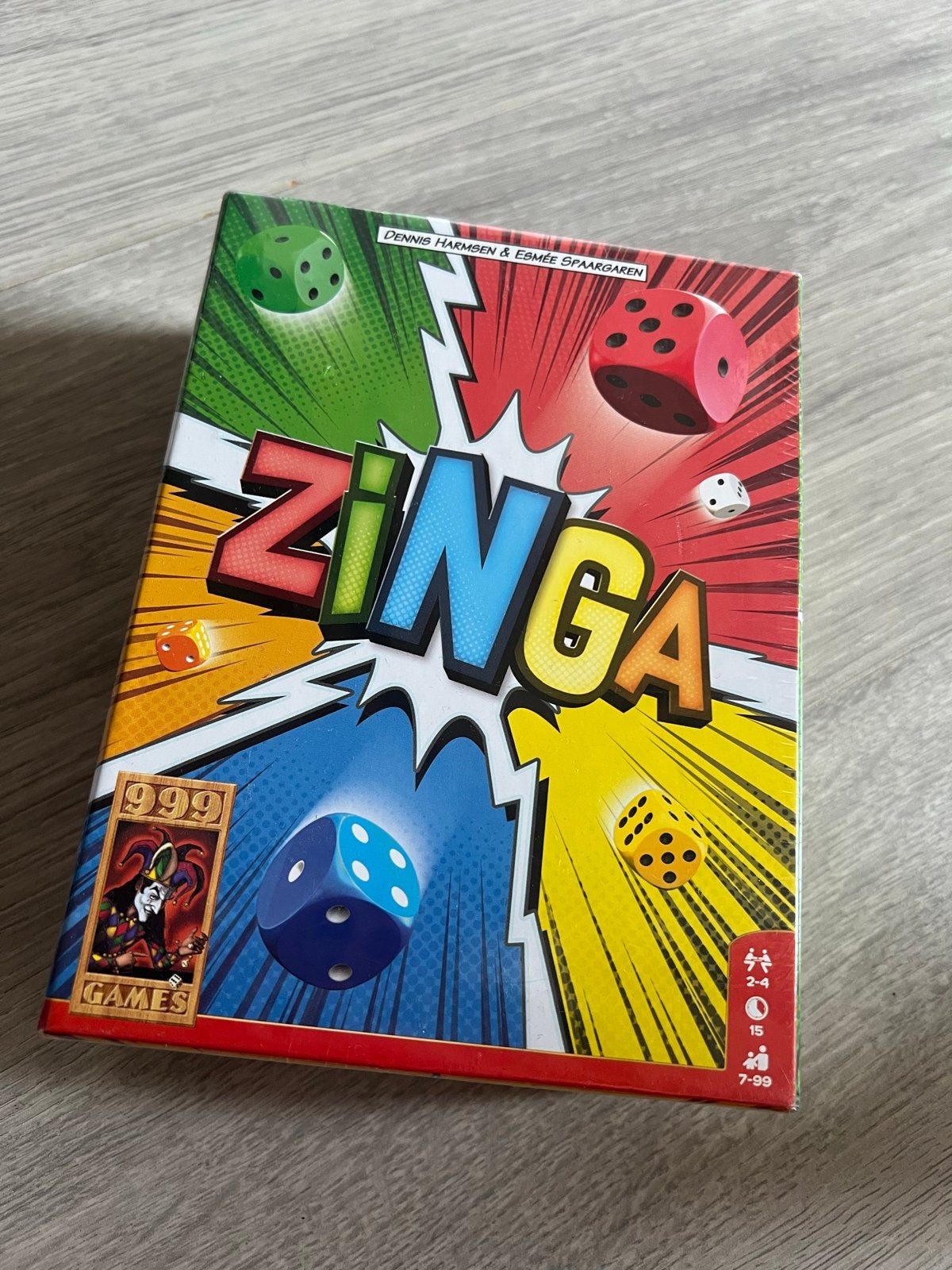 Zinga dobbelspel van 999 Games - Nieuw in verpakking, Drie of vier spelers, Ophalen of Verzenden, Nieuw