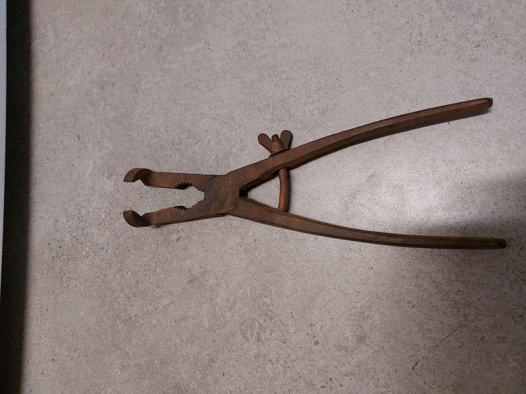 Vintage retro antieke loodgieter tang DRGM, Ophalen of Verzenden, Gebruikt