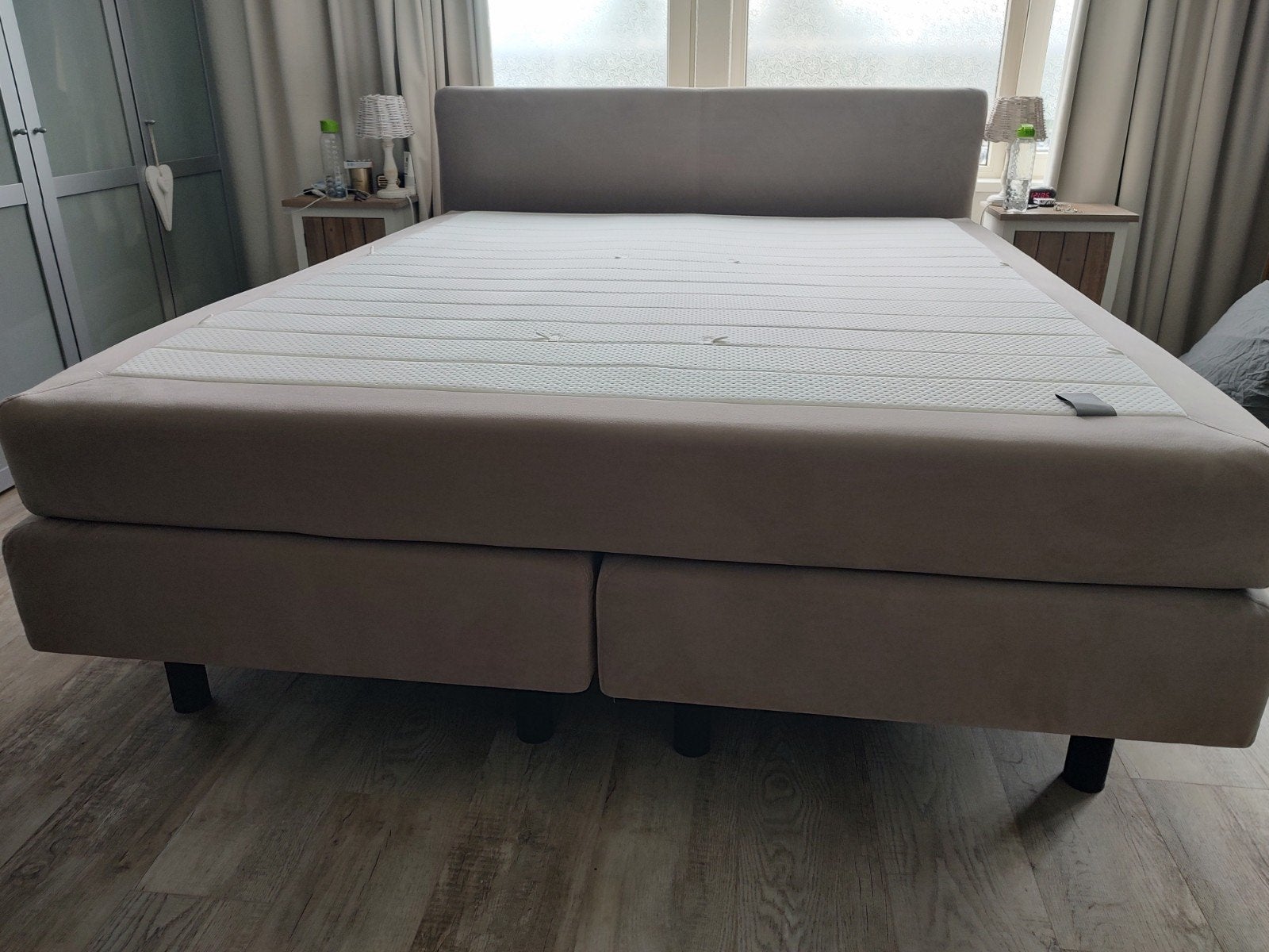 Auping boxspring 180x210, Ophalen, Tweepersoons, Zo goed als nieuw, 180 cm
