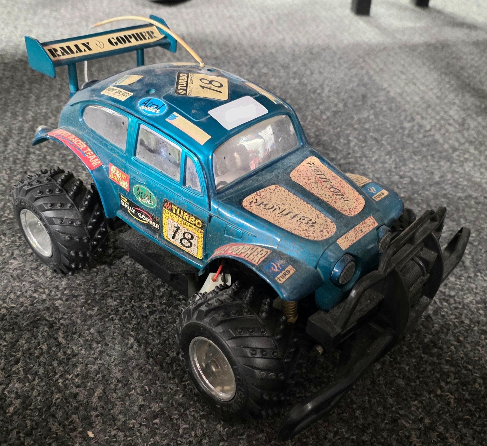 Nikko Volkswagen VW Beetle Baja Buggy RC Car + Accessoires!, Hobby en Vrije tijd, Modelbouw | Radiografisch | Auto's, Elektro