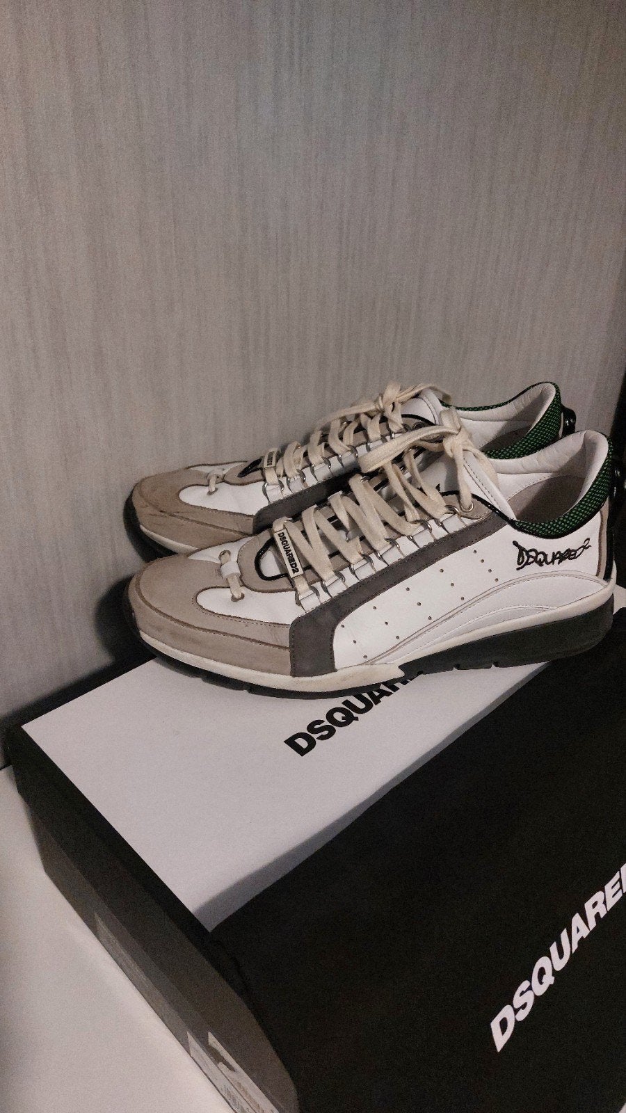 DSQUARED, Ophalen of Verzenden, Zo goed als nieuw, Wit, Sportschoenen