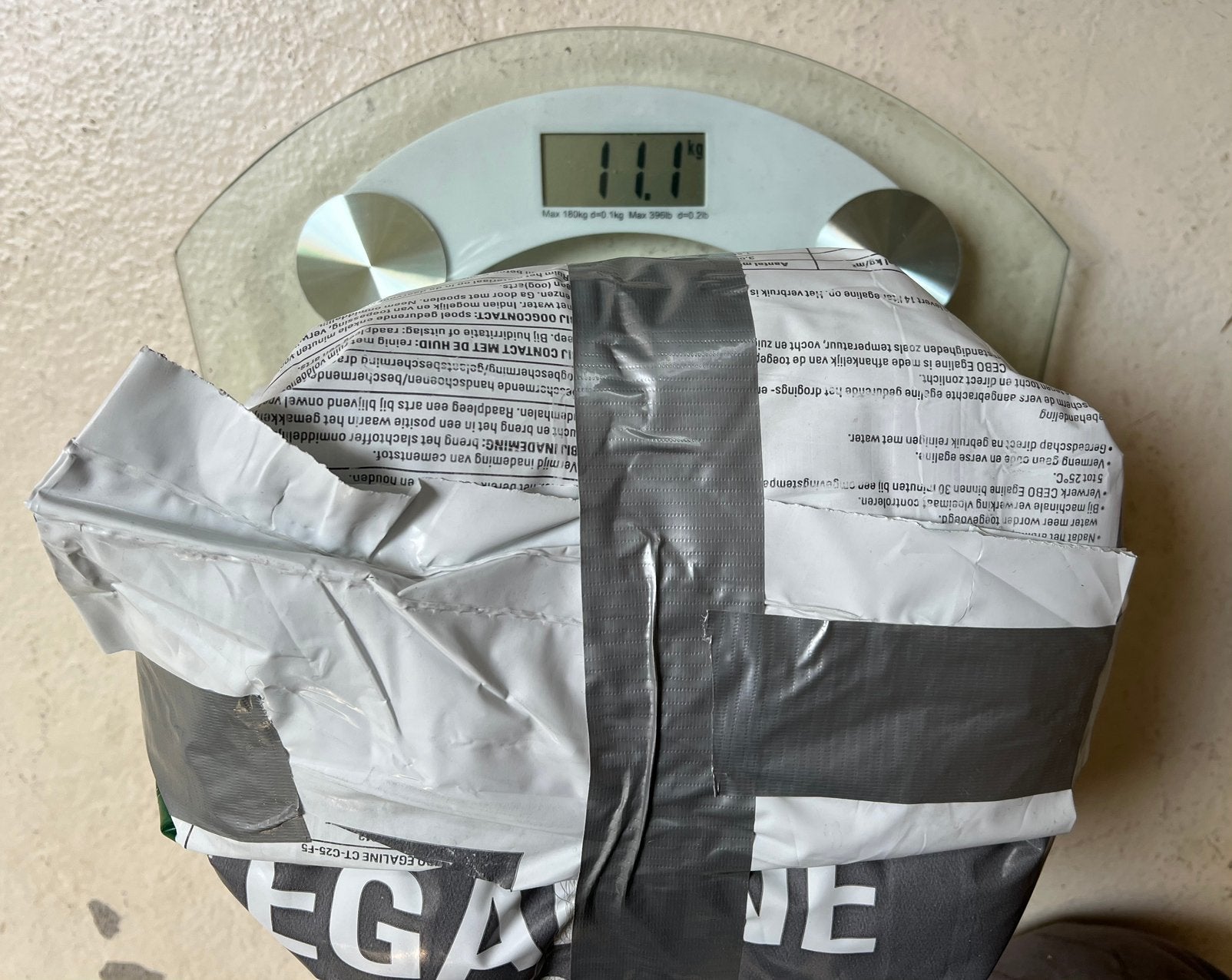 Egaline mortel 11,1 kg, Ophalen, Nieuw