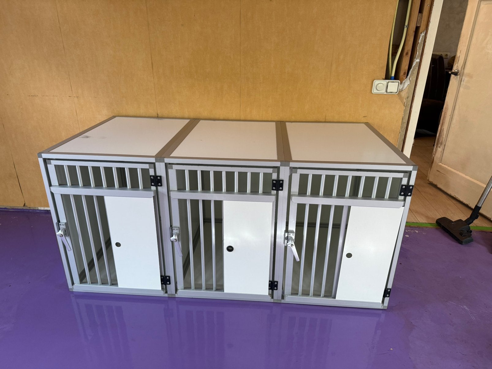 3 vaks honden kennel, Ophalen, 65 tot 100 cm, Hondenhok, 110 cm of meer