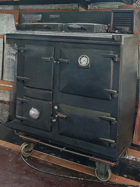 Origineel vintage Rayburn No. 3 hout-/kolenfornuis, Ophalen, Gebruikt, Houtkachel, Vrijstaand