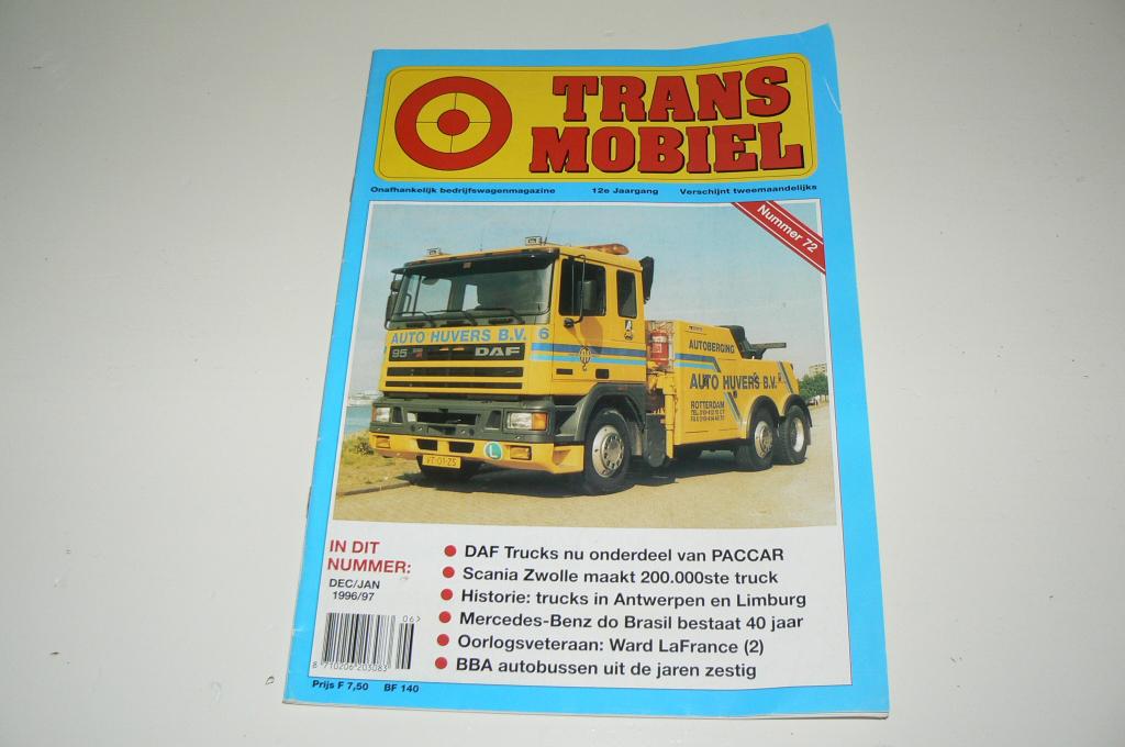 Transmobiel nummer 72, december 1996, Boeken, Ophalen of Verzenden, Zo goed als nieuw, Algemeen
