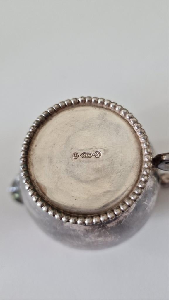 Antieke Gero Zilveren Melkkan - Elegant en Tijdloos, Antiek en Kunst, Ophalen of Verzenden, Zilver