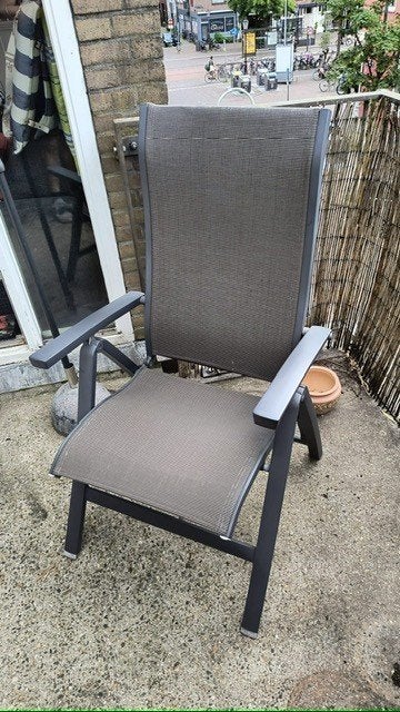 Tuinstoel, Tuin en Terras, Tuinstoelen, Ophalen, Gebruikt, Metaal, Inklapbaar