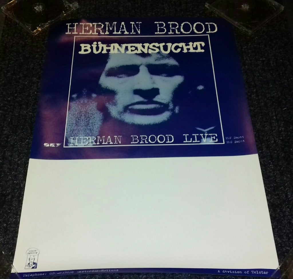 Herman Brood PROMO POSTER 1985 Buhnensucht ! Origineel !, Verzamelen, Herman Brood-Coach Agency, Verzenden, NvT, Poster, Artwork of Schilderij