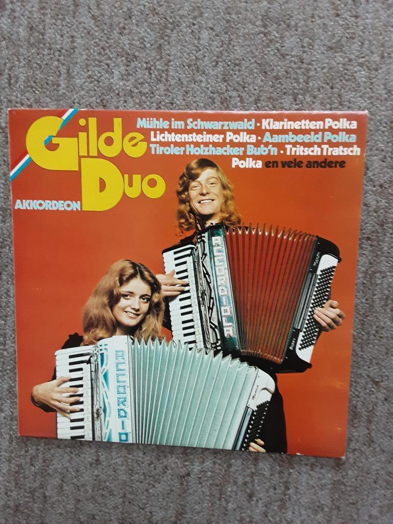 vinyl lp Gilde Duo akkordeon, Ophalen of Verzenden, Gebruikt, 12 inch, Levenslied of Smartlap