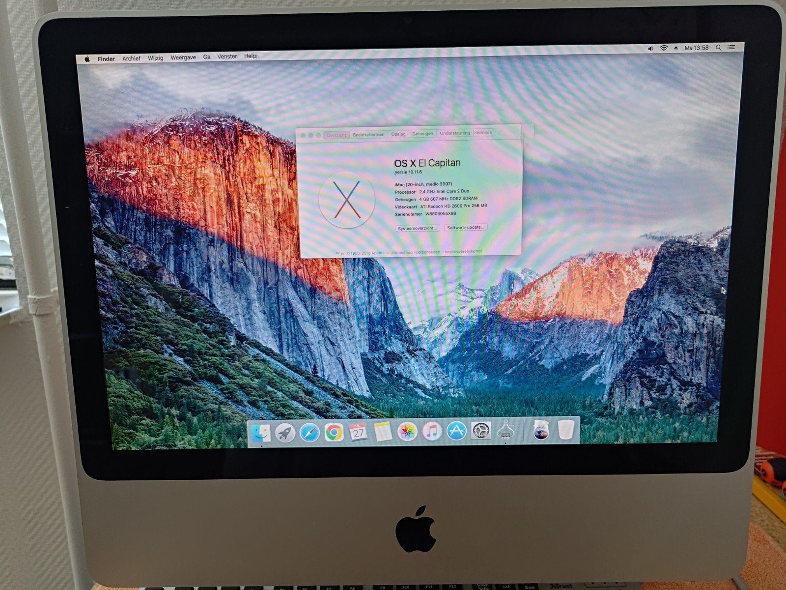 iMac 7,1 (2007) - 20 inch, 4GB RAM, 320GB HDD, Ophalen, Gebruikt, 2 tot 3 Ghz, 20 inch