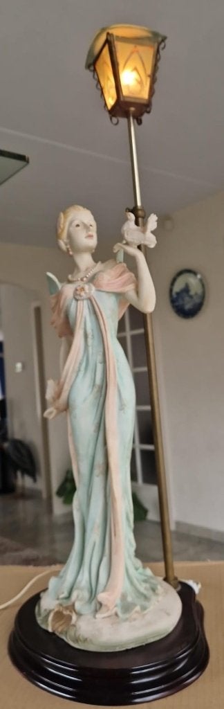 Mooie oude france beeldlamp, Ophalen of Verzenden