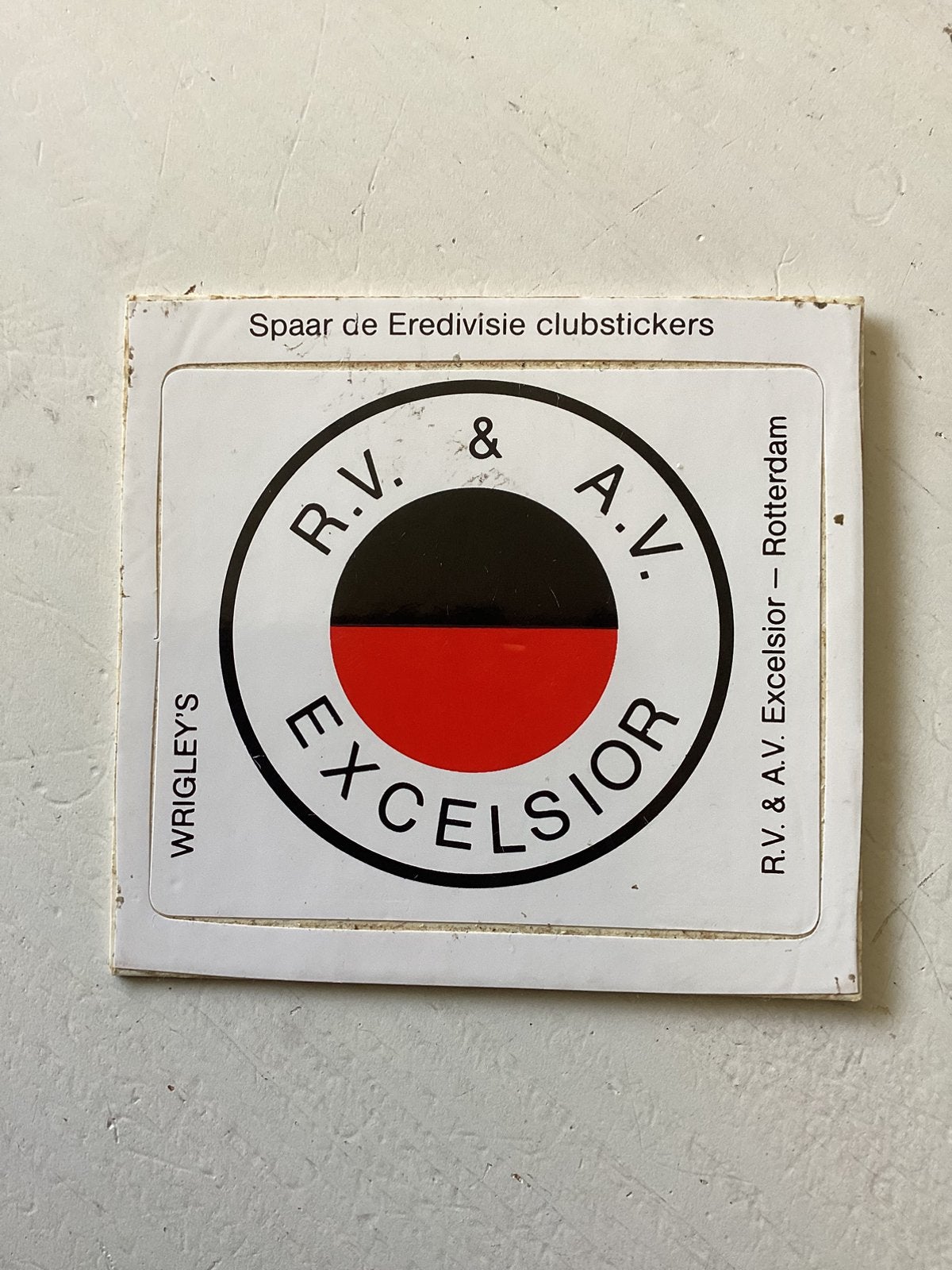 Sticker RV & AV Excelsior Rotterdam, Verzamelen, Verzenden, Zo goed als nieuw, Overige binnenlandse clubs, Poster, Plaatje of Sticker