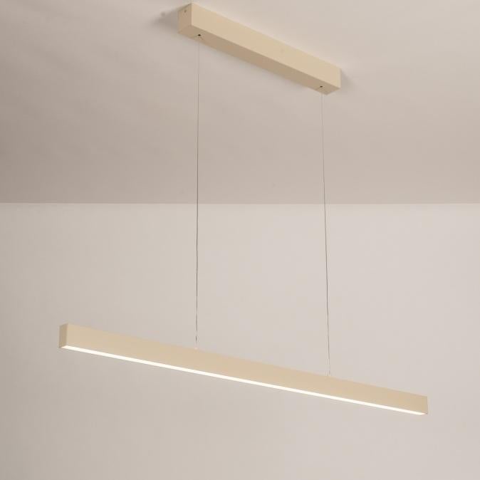 hanglamp led afstandsbediening up en down licht beige lamp, Ophalen of Verzenden, Nieuw, Minder dan 50 cm
