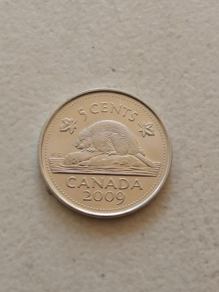 Canada 5 cent 2009., Ophalen of Verzenden, Noord-Amerika, Losse munt