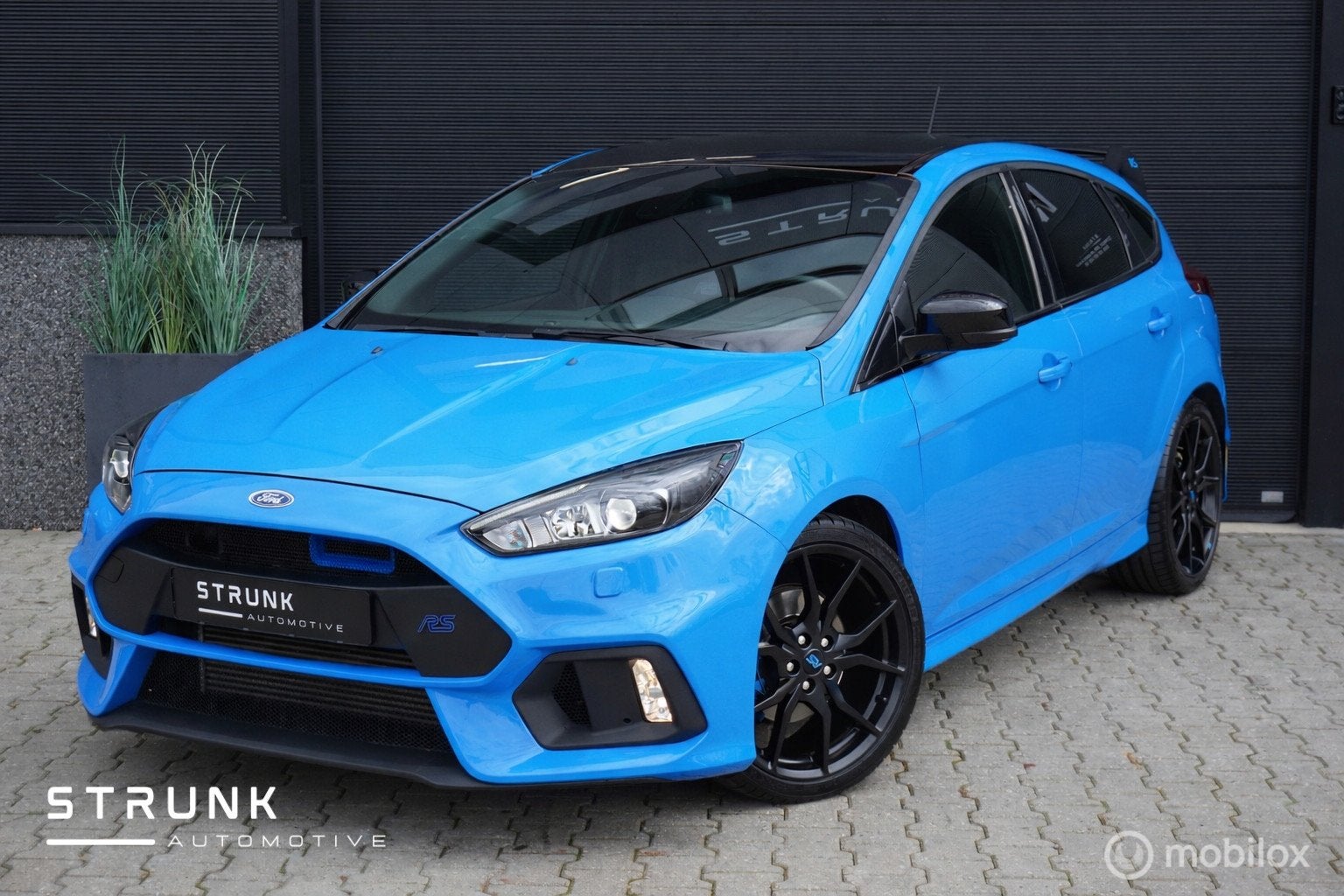 Ford Focus 1.6 EcoBoost RS LSD Look 197 PK Apple Carplay, Gebruikt, 4 cilinders, Blauw, Bedrijf