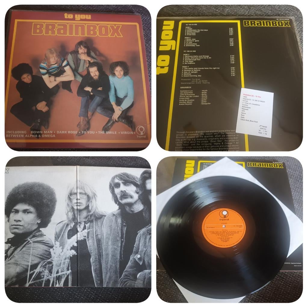Brainbox/Jan Akkerman - To You 2lp's 1972 near mint vinyl, Ophalen of Verzenden, Overige formaten, Poprock