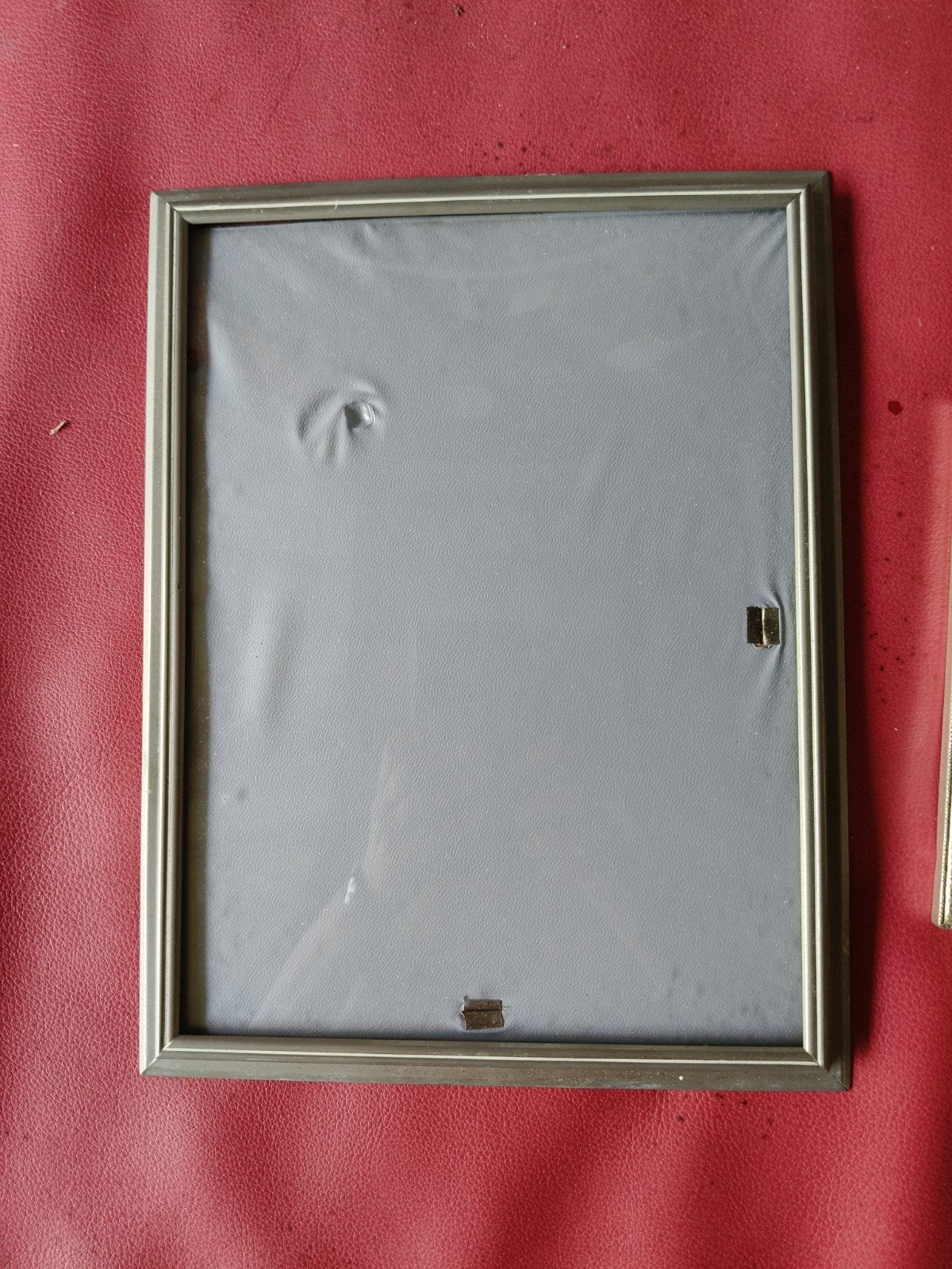 Set van 3 vintage fotolijstjes - metaal en glas, Huis en Inrichting, Woonaccessoires | Lijsten, Ophalen, Gebruikt, Hangend, Fotolijst