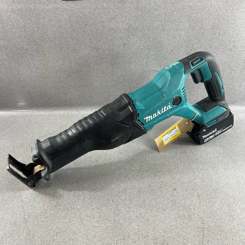 Makita DJR 186 Accu Reciprozaag | in koffer | 415017, Gebruikt, 70 mm of meer, 600 tot 1200 watt, Ophalen of Verzenden