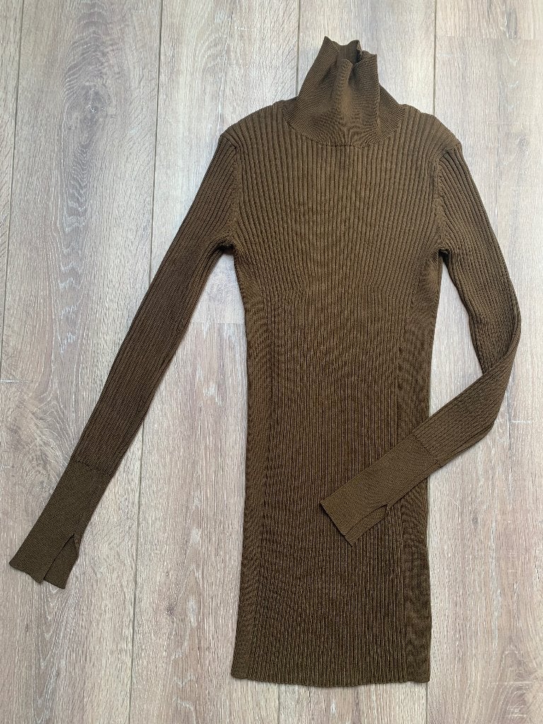 By Malene Birger Lange kol met lange mouw bruin S/36, Bruin, Verzenden, Zo goed als nieuw, By Malene Birger
