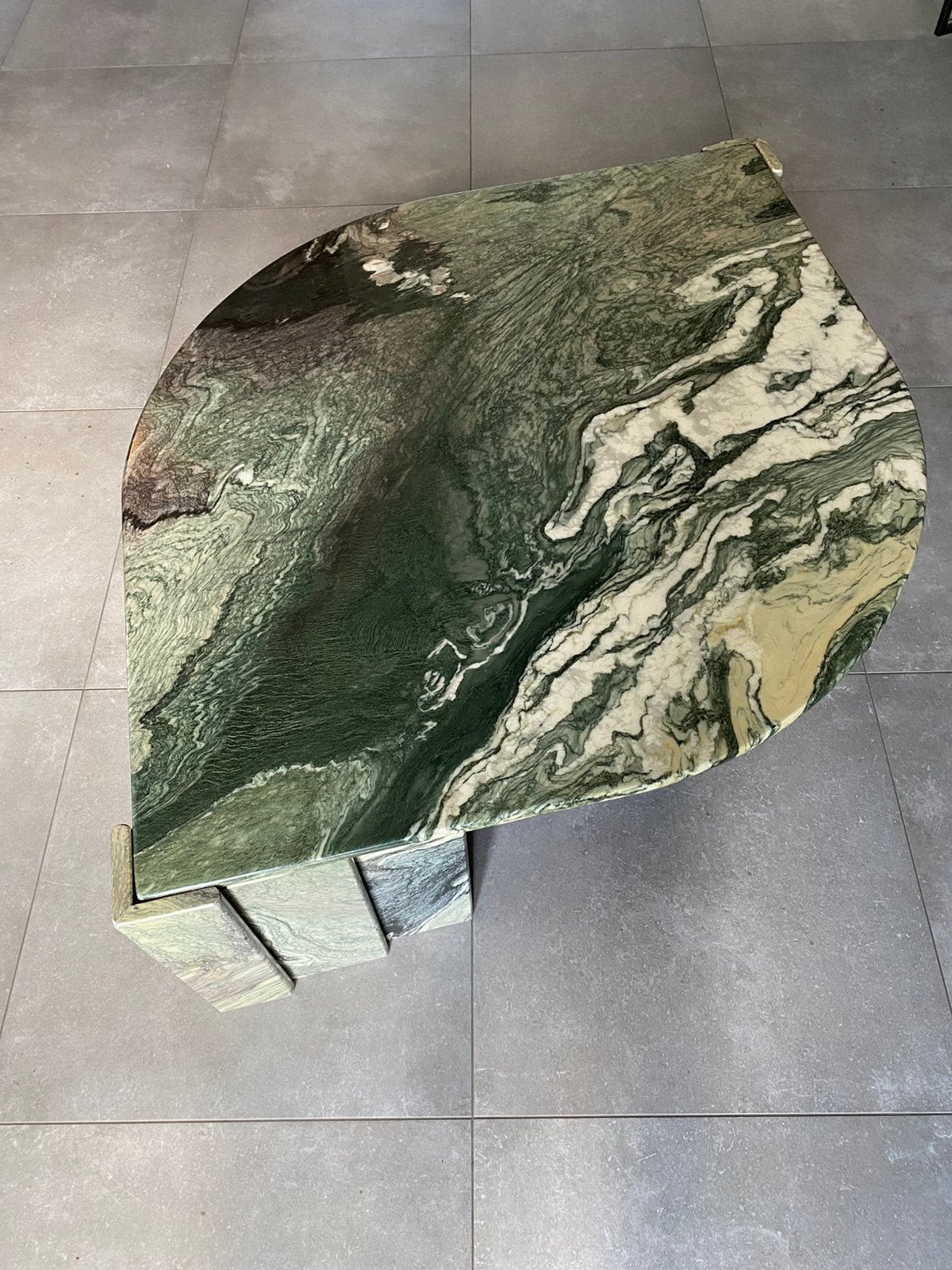 Salontafel Italiaans marmer designer Roche Bobois, Huis en Inrichting, Tafels | Salontafels, 100 tot 150 cm, Zo goed als nieuw