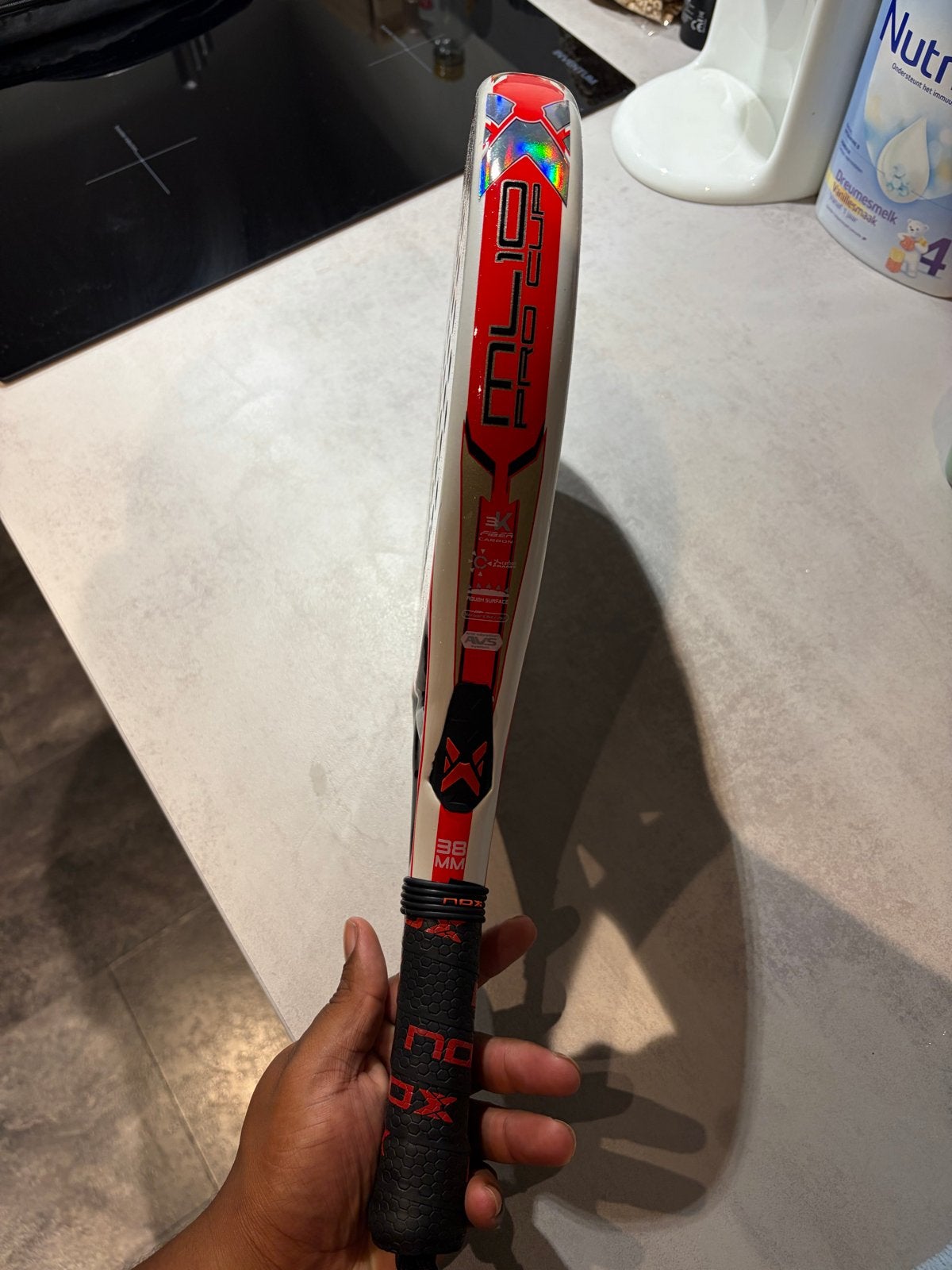 NOX ML10 Pro Cup Padelracket - Miguel Lamperti Luxury Series, Sport en Fitness, Padel, Ophalen, Zo goed als nieuw, Padelracket