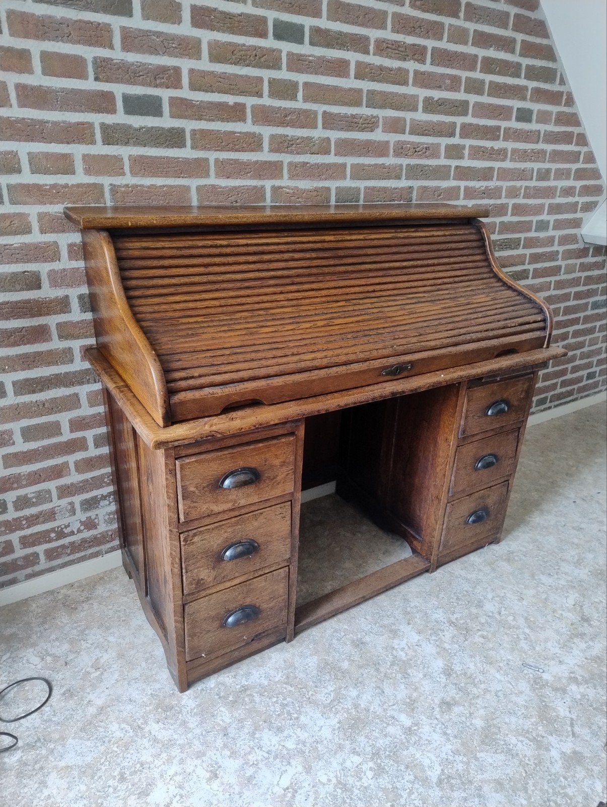 Antiek rolluikbureau - Eikenhout, Ophalen