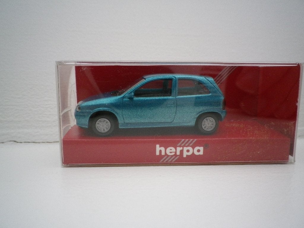 Herpa Opel Corsa GSI groen/blauw metalic. Nieuw, Ophalen of Verzenden, Nieuw, Auto, Herpa