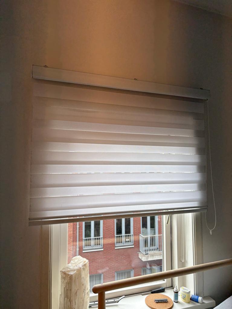 Jaloezieën 120cm breed, goede staat, gratis af te halen, Ophalen, Gebruikt, Wit, 100 tot 150 cm