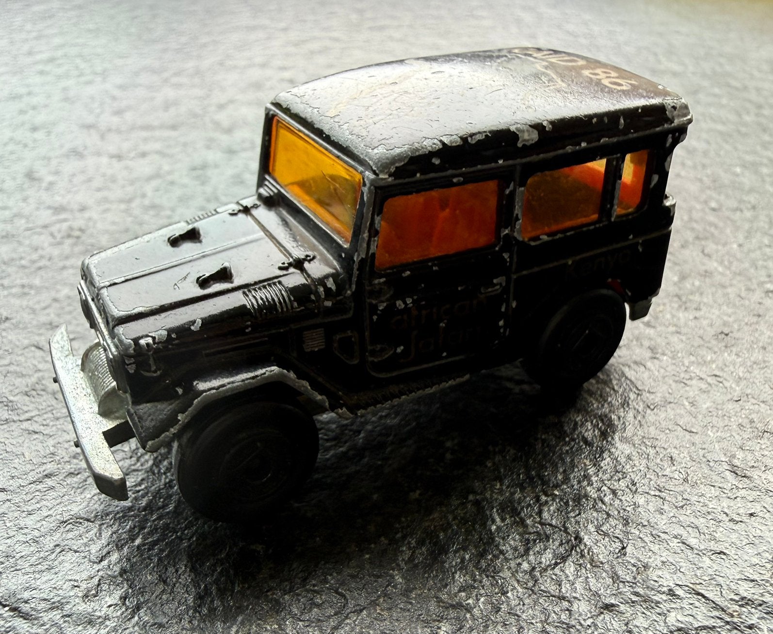 Majorette No. 277 Toyota Land Cruiser J40 Raid 86 African, Ophalen of Verzenden, Gebruikt, Auto