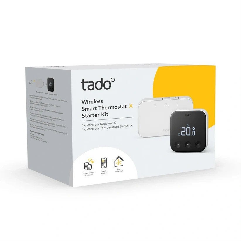 Tado Draadloze Slimme Thermostaat X Starter Kit NIEUW, Doe-het-zelf en Verbouw, Ophalen of Verzenden, Slimme thermostaat, Nieuw
