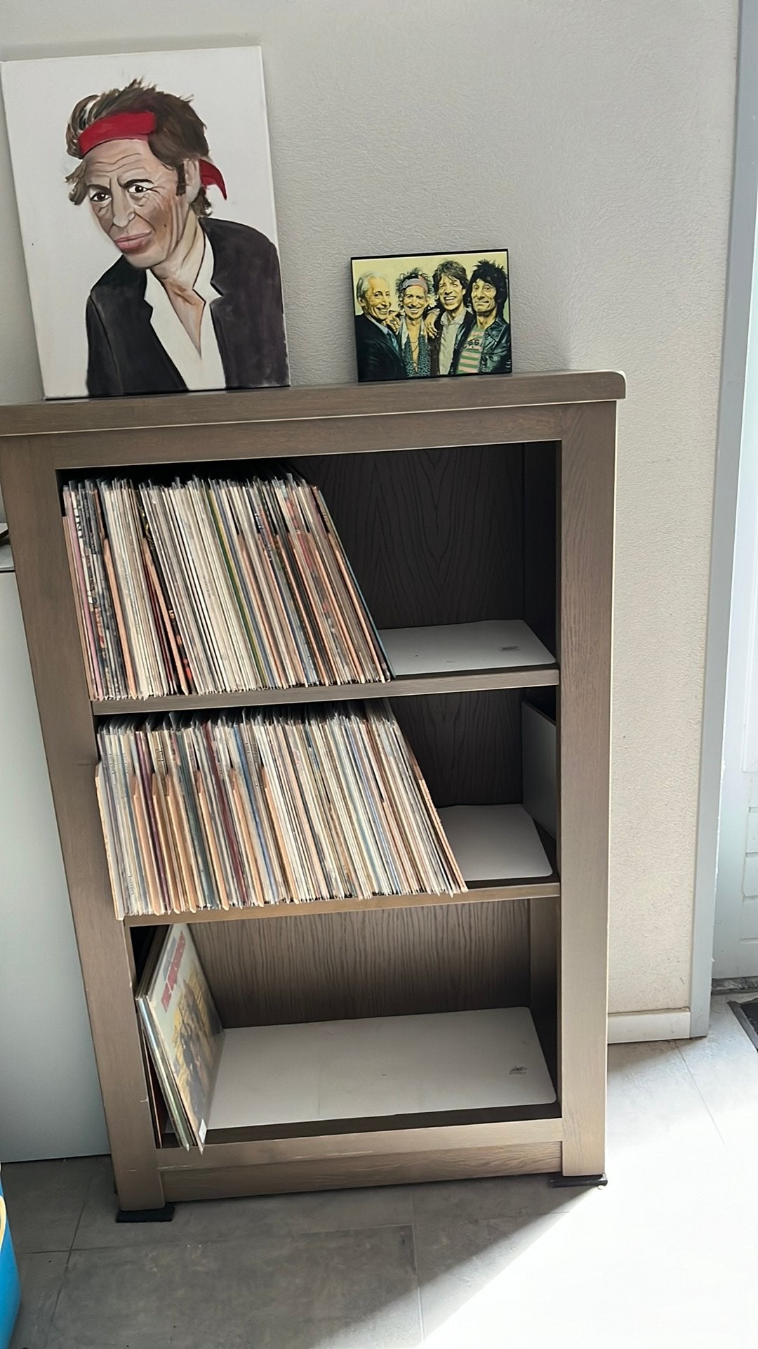 Platen kast, Ophalen, Zo goed als nieuw, 25 tot 50 cm, 100 tot 150 cm