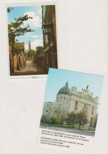 Ansichtkaarten Veere, Oudenbosch, Leiden, Koudekerken, Verzamelen, Ophalen of Verzenden, 1960 tot 1980, Zeeland