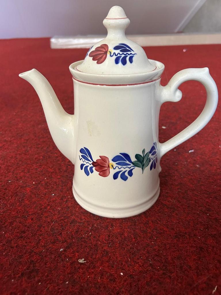 Vintage Boch Boer en Bont Koffiepot - Handgeschilderd, Antiek en Kunst, Ophalen