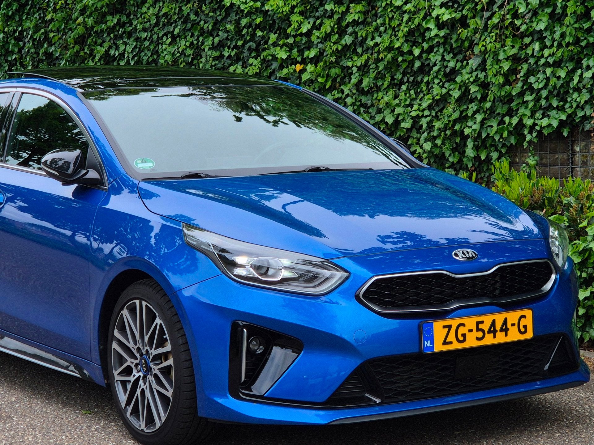 Kia ProCeed T-GDI GT-PlusLine VOL OPTIE Panorama Keyless LED, Auto's, Dealer onderhouden, 4 cilinders, Blauw, Origineel Nederlands