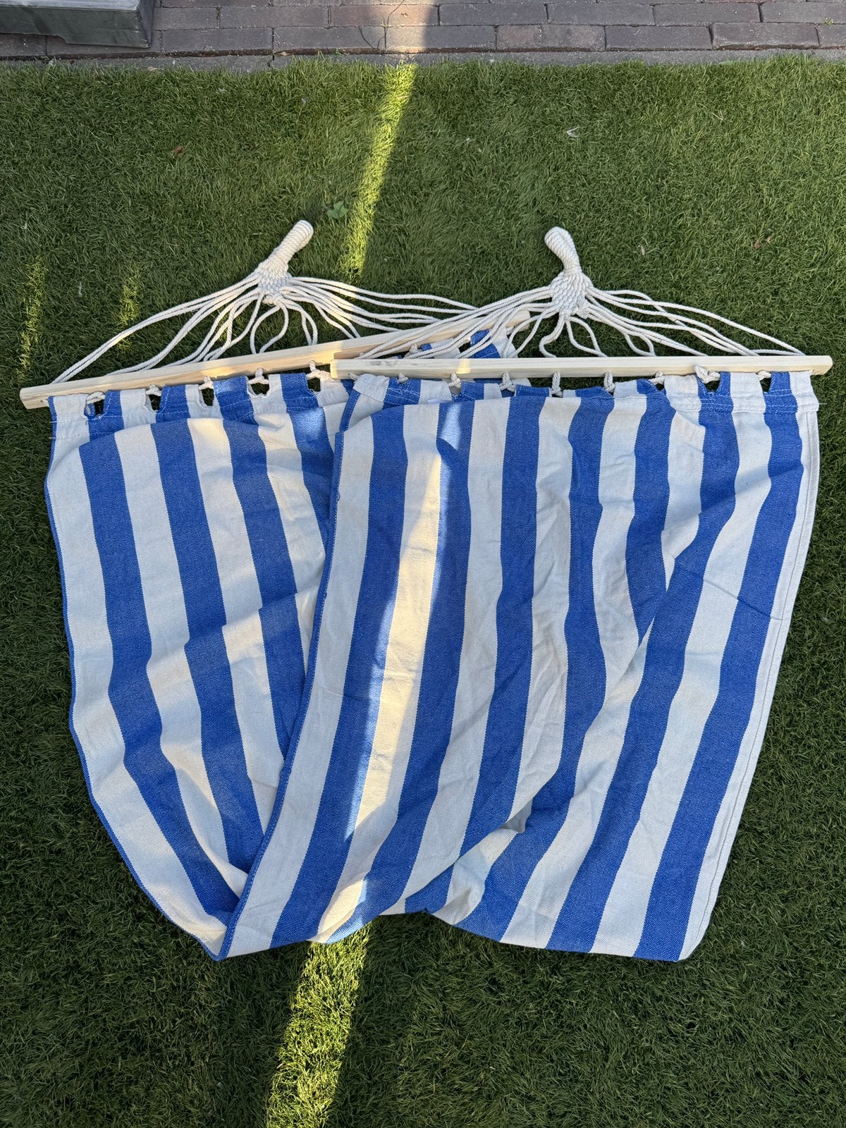 Nieuwe hangmat blauw, Ophalen, Zo goed als nieuw