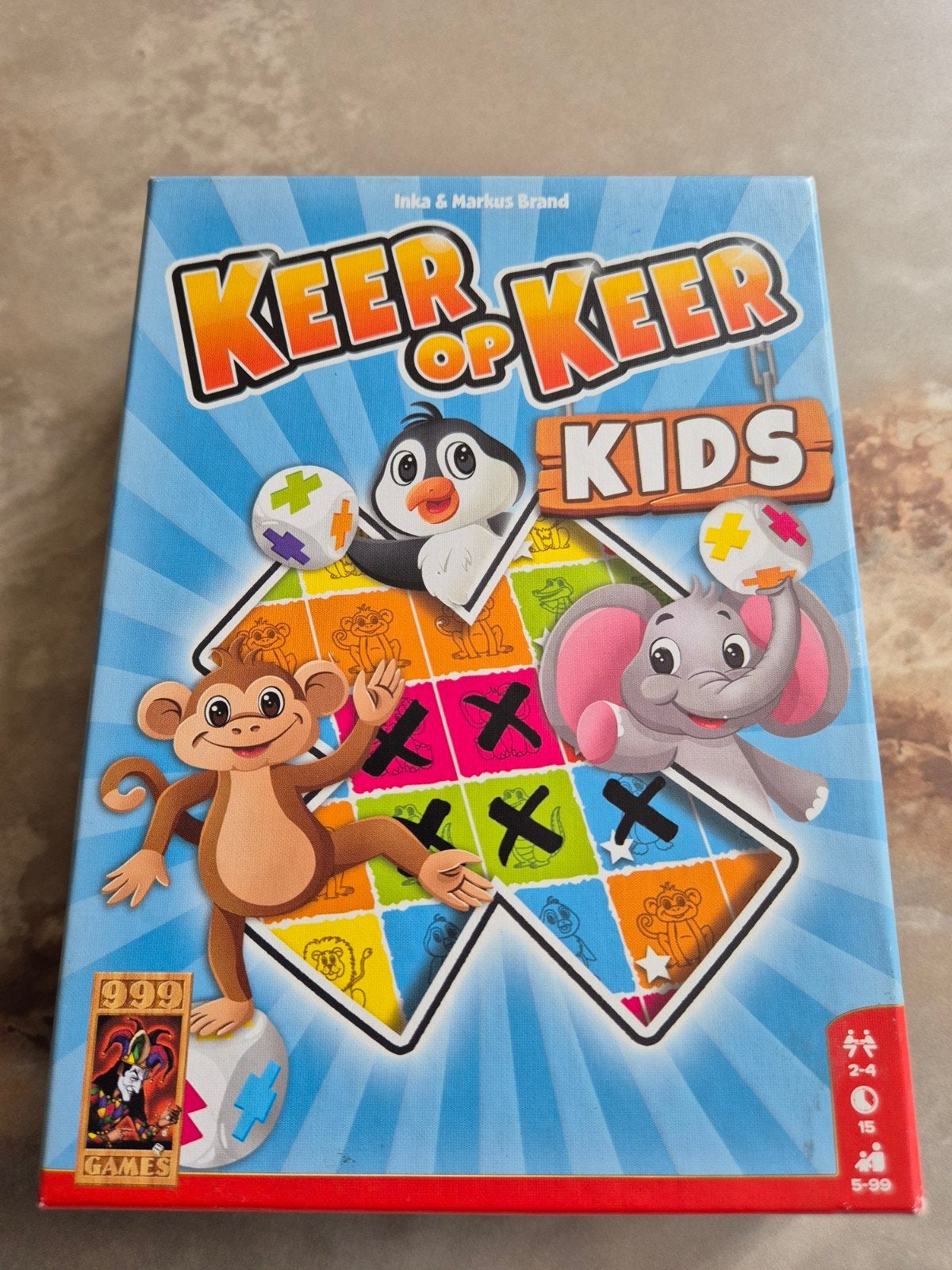 Keer op Keer Kids - Zo goed als nieuw familiespel, Een of twee spelers, Ophalen of Verzenden, Zo goed als nieuw, 999 Games