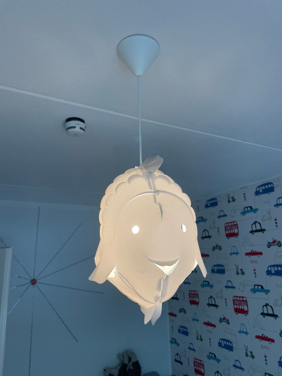 Zzzoolight vis wit kinderkamer lamp, Wit, Ophalen of Verzenden, Gebruikt, Lamp