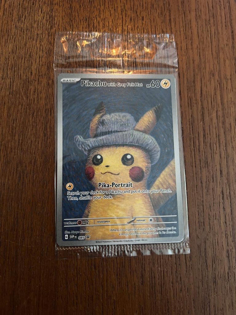 Pikachu with Grey Felt Hat (SVP 085) SEALED, Ophalen of Verzenden, Nieuw, Losse kaart