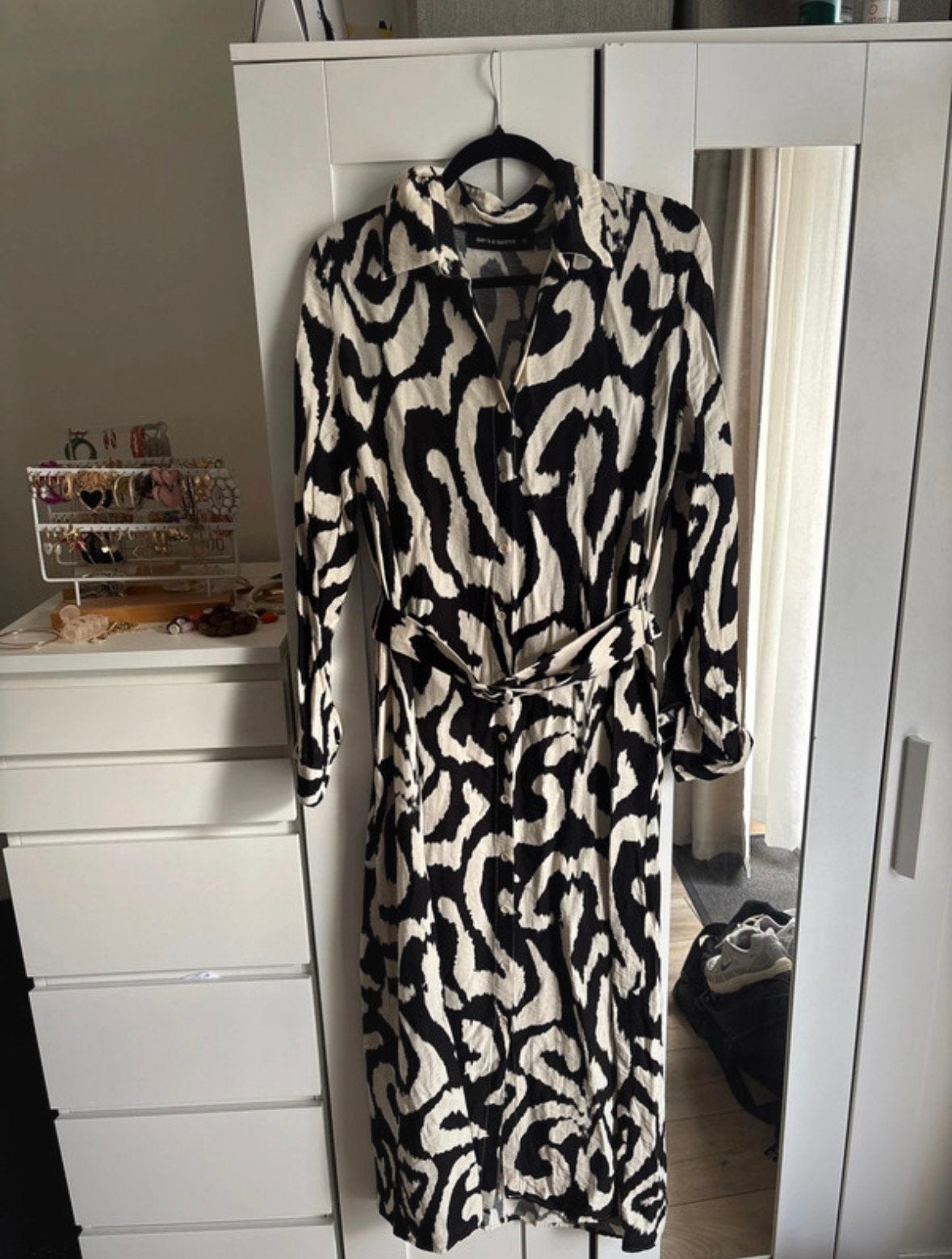 Maxi blouse jurk - Guts & Gusto, Kleding | Dames, Verzenden, Wit, Maat 42/44 (L), Zo goed als nieuw