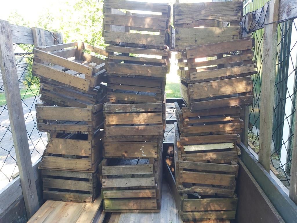 20+ Fruit kistjes: waarvan paar andere en schilbakje, Ophalen of Verzenden, Gebruikt, Minder dan 50 cm, Minder dan 50 cm