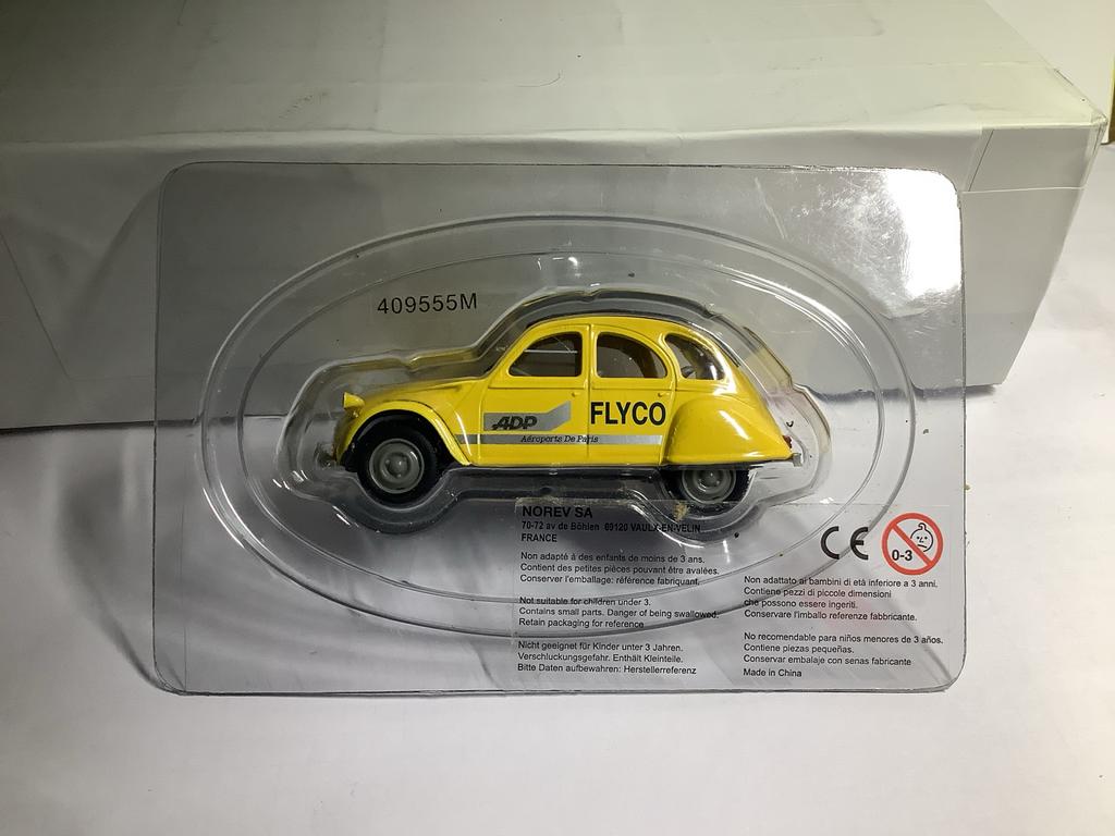 Norev Citroën 2CV Flyco ADP Airport of Paris schaalmodel, Ophalen of Verzenden, Nieuw, Auto, Norev