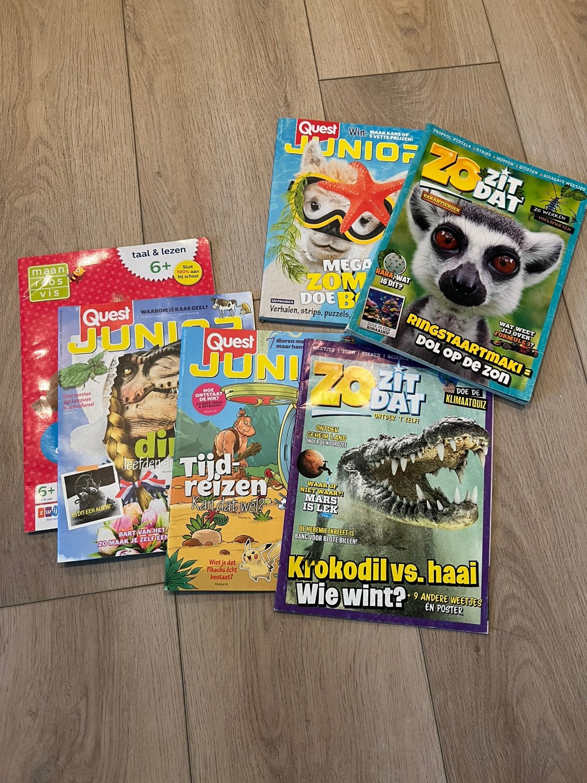 kindertijdschriften (Quest Junior & Zo Zit Dat), Ophalen of Verzenden, Zo goed als nieuw, Non-fictie