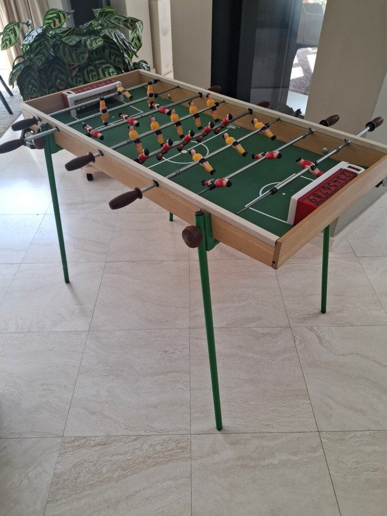 Vintage Voetbaltafel van Eria (France) - 1980 - Goede staat!, Ophalen, Gebruikt