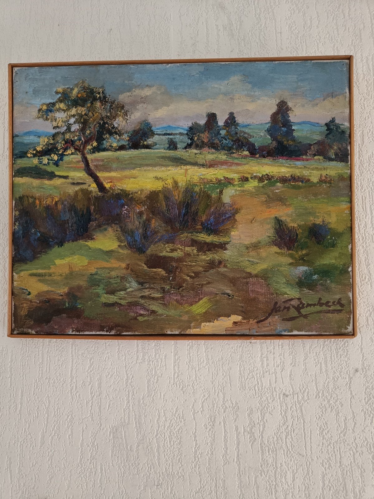 Schilderij van Jan Lambeck - Landschap, Ophalen of Verzenden
