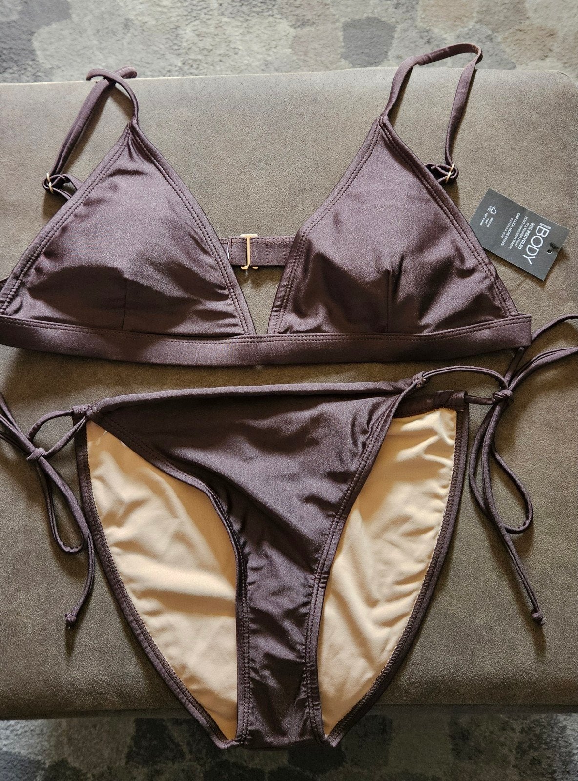 Nieuwe bruine bikini set -  maat 36, Bruin, Nieuw, Ophalen of Verzenden, Bikini
